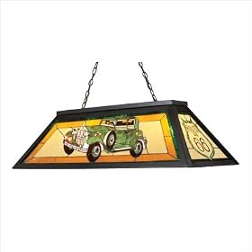 Landmark Lighting - 70122-4: Tiffany Game Room-Lighting 4-Light Chandelier in Dark... by Landmark