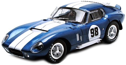 1965 Shelby Cobra Daytona Coupe #98 Race Version 1:18 Scale (Blue/White Stripes)