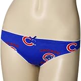 NCAA Chicago Cubs Ladies Royal Blue Maverick Thong Underwear (Large)