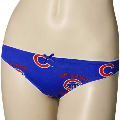 Chicago Cubs Ladies Royal Blue Maverick Thong Underwear (Medium)
