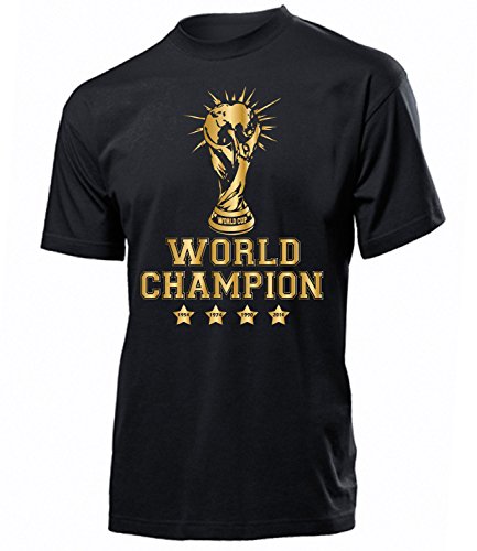 H1 WORLD CHAMPION FANSHIRT GOLD EDITION DEUTSCHLAND FUSSBALL WM 2014 4319(H-SW) Gr. M