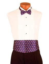 Kansas Cummerbund & Bow Tie Set - University of Kansas Blue Cummerbund Set... by 