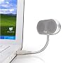 USB Laptop Speakers - Portable, Compact, Travel Notebook Speaker for PC and Mac - B-Flex Hi-Fi Stereo USB Laptop Speaker (Titanium Silver)