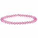Breast Cancer Awareness Dark Pink Genuine Swarovski Crystal Bracelet