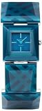 Best Price Burberry Women's Blue Teal Acrylic Signature Check Pattern Bracelet Watch BU4926