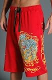 Ed Hardy Flaming Tiger Knit Shorts (EH8022JJ)