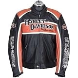 Classic Cruiser Leather Jacket – Black/Orange – Harley Davidson Men’s