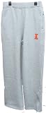 Men`s University of Illinois Fighting Illini Heather Gray Automatic Fleece Pants