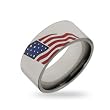Stainless Steel American Flag Ring