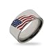 Stainless Steel American Flag Ring