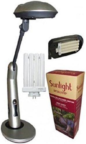 Light of America Sunlight Desk Lamp, Natural Full Spectrum, Sun Light (1147TR)