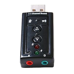 7.1 Channel USB External Sound Card Audio Adapter