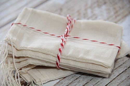25 Muslin Bags, Unbleached 3 X 5 [Set of 25 - Valentine, Wedding, Anniversary - Gift Bags, Party Supply, Perfect for Many Craft Projects, DIY]