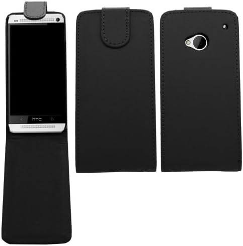 SAMRICK - HTC One M7 (2013 Edition) - Specially Designed Leather Flip Case - Black
