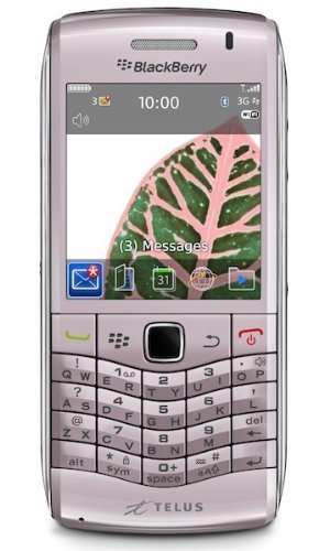 Blackberry Pearl 9100 Unlocked GSM Phone with 3G, QWERTY Keyboard, Touch-Sensitive Optical Trackpad, 3.2MP Camera, GPS, Wi-Fi, Bluetooth, MP3/MP4 Player and microSD Slot - Pink