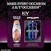 K-Y Yours + Mine Couples Lubricants - 2 Bottles 1.5 oz each and TOUCH MASSAGE - 6.7 oz