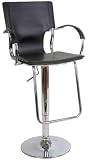 Black & Chrome Swivel Bar Kitchen Breakfast Stools 051
