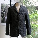 キルティングジャケット ブラック HARLOW MAN'S 38 LAVENHAM