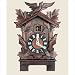 13.5 Mantel Cuckoo Clock-Mahogany