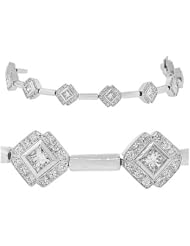 Diamond Bracelet - Anniversary Diamond Tennis Bracelet in 18k White Gold