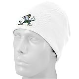 Top of the World Notre Dame Fighting Irish White Easy Does It Knit Beanie Cap