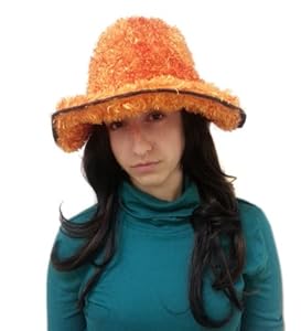 Orange Furry Cowboy Hat