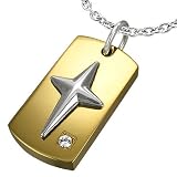Image of Urban Male Mens Contemporary Stainless Steel Pendant & Chain