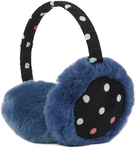 Momo Grow "Katie" Polka Dot Earmuffs (Adult &amp; Kids) - Blue