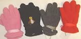 3.0 Set of Four Fleece Polyester Microfiber Gloves for Infants and Toddlers Ages 1-3 Years
