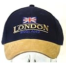 London England Baseball Cap Suede Cap with adjustable strap