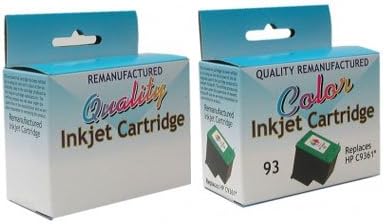 ALL COLORS Remanufactured Ink Cartridge Replacement for HP HP 93 COLOR INK CARTRIDGE ( Black,Tri Color , 2-Pack )