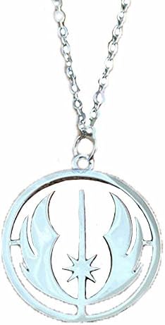 Gift For Men: Star Wars Men's Cufflinks - Awesome Movie French Cuff Links for Mens - Perfect Wedding Groomsmen Gift ~ Favorite Movies Collection (Jedi Knight Logo Necklace)