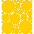 30 Lello Yellow Polka Dot Peel & Stick Wall Pops Stickers