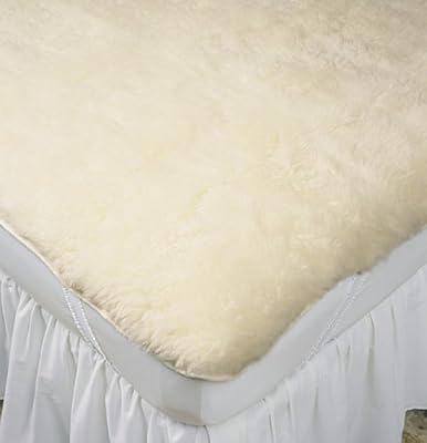 Slumberfleece Wool Strap-Fit Mattress Pads Cream Queen