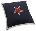 Tommy Hilfiger American Classics 18-Inch Square Decorative Pillow, Crescent Navy
