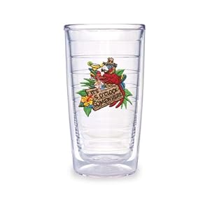 Tervis Tumbler Margaritaville It's 5'Clock Somewhere 16-Ounce Double Wall Insulated Tumbler, Set of... by
