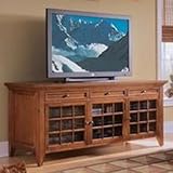 Entertainment Console - 65" Black by Hooker Furniture - Black Finish (362-5 ....