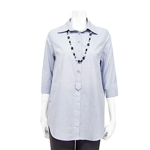 (ノーブランド品) ネックレス付き ブラウス チュニック 7分袖