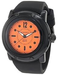 Glam Rock Womens GR25027 Miami Beach Bright Orange Dial Black Silicone Watch