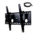 VideoSecu Black Tilt Wall Mount for SAMSUNG flat panel plasma LCD TV monitor 37 40 42 46 50 52 inch HPR4252 HPR4262 HPR5052 HPR5072 HDTV with Free 7ft HDMI Cable b33 Built in bubble leveler