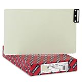 Pressboard Guide, Legal, Blank Metal Tabs, 50/Box SMDA2243