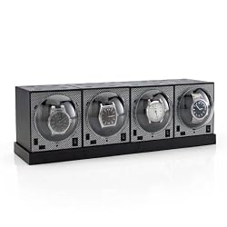 Set of 4 Brick Watch Winders with Power Base