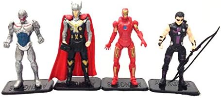 8 PCS The Avengers Hulk+Captain America+Black Widow+Iron Man+Thor Figure US
