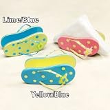 Flip Flop Napkin Holder - Blue & Yellow