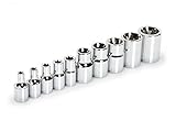 TEKTON 1355 1/4-Inch and 3/8-Inch Drive Star Socket Set, E4-E18, Cr-V, 10 Sockets [並行輸入品]