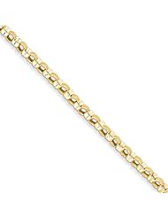 14k Polished Fancy Link Bracelet, Best Quality Free Gift Box Satisfaction Guaranteed