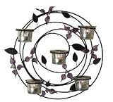 Round Floral Votive Sconce
