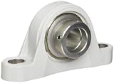 MRC CPB104ZML Pillow Block Bearing, 2 Bolt Holes, Non-Relubricatable, Non-Expansion, Polymer-Coated Cast Iron, Eccentric Locking Collar, ZMaRC Coated Insert, Inch, 1-1/4" Bore Diameter