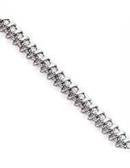 14k Gold White Gold Holds 50 2.1mm Stones 1.95ct Swirled Tennis Bracelet Mountin