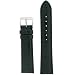 Watch Band Mens Crocodile Grain Black Padded Strap 28 millimeter